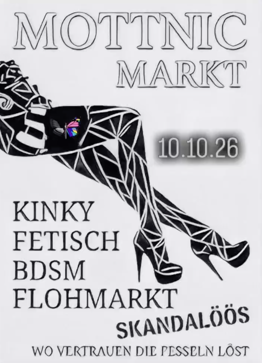 MOTTNIC – Markt Skandalöös: Kinky, Fetish & BDSM Flohmarkt am 10. Oktober 2026